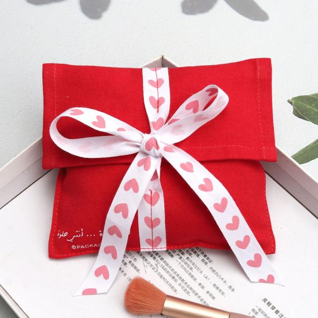 Luxury cotton envelope dust bag with custom logo printing