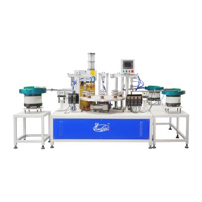 China Full Automatic Rotary Table Spot Welding Machine For Capacitor Cap for sale