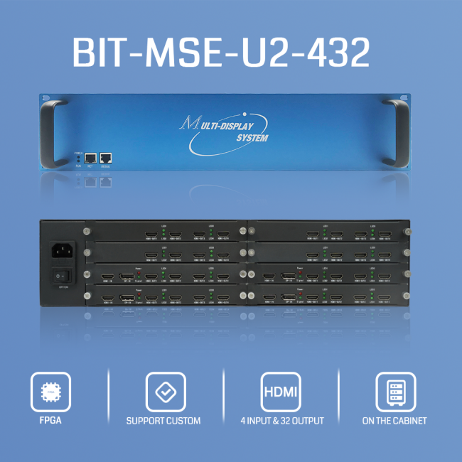 BIT-MSE-U2-432 Video Wall Controller front view