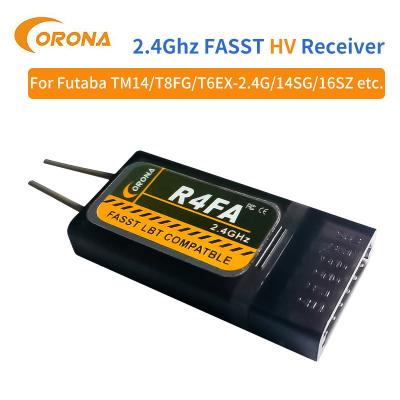 China Futaba 4ch Receiver Receptor Compatible Futaba Fasst TM8 TM10 14SG 18MZ CORONA R4FA for sale
