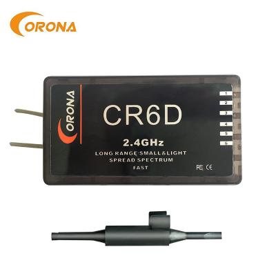 China 6ch 6 Channel Rc Receiver 2.4g DSSS Remote Control Compatible Corona CR6D for sale
