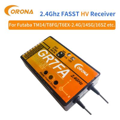 China Radio Futaba 2.4 Ghz Fasst Receiver Gyro Function Rc Motorcycle Drone Corona GR7FA for sale