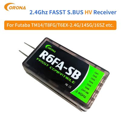 China 6ch Futaba 2.4 Ghz Fasst Receiver Transmitter For Radio Rc Car Corona R6FA-SB for sale