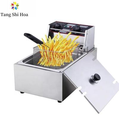 China 6L Small Electrical Deep Fryer With Basket Fat For Chip Electric Food Fryer for sale