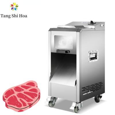 China Automatic Commercial Meat Cutter Machine Meat Fresh Chicken Breast Slicer 200kg/h for sale