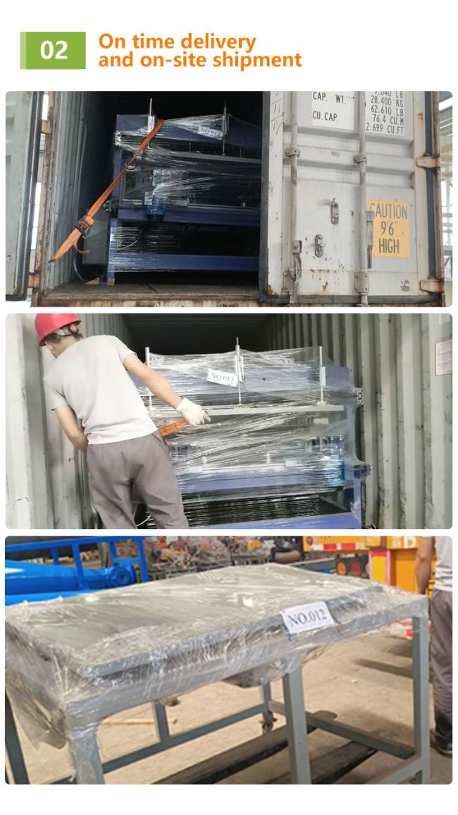 On-site shipment of wooden pallet nailing machine equipment