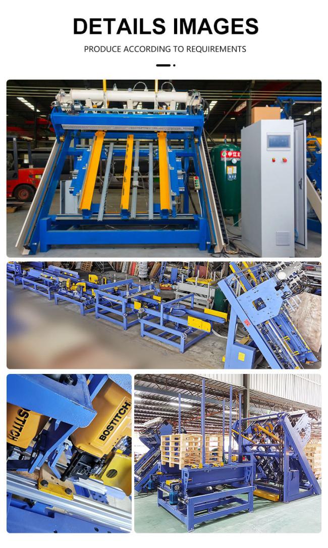 Wood pallet nailing machine for sale with auto stacking