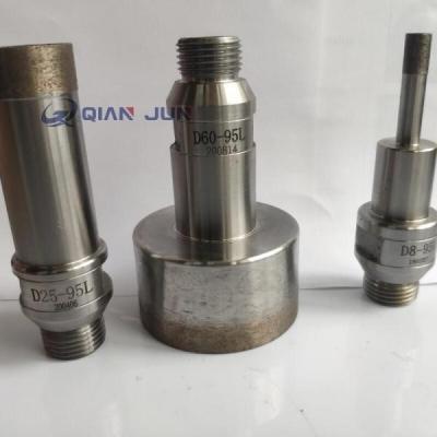 China Sintered Drilling Tool Diamond Core Drill Bits 60 mm Thread Shank Diamond Core Drill Bit for sale