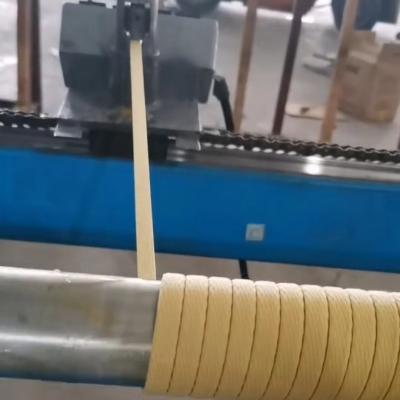 China Kevlar ropes winding machine for winding kevlar aramid ropes onto the glass tempering furnace for sale