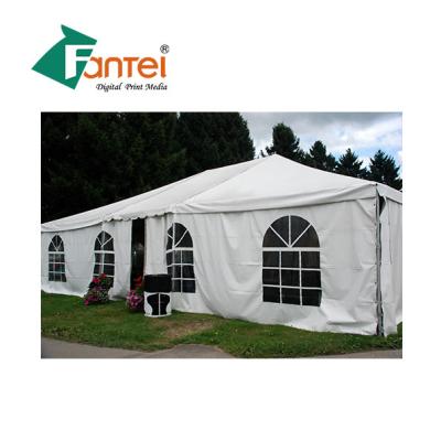 China Tent PVC Coated Tarpaulin Waterproof  ISO 9001 20X20 Density for sale