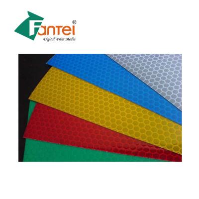 China ISO Reflective Flex Banner 50M , PVC Reflective Sheet For Sign Panel Printing for sale