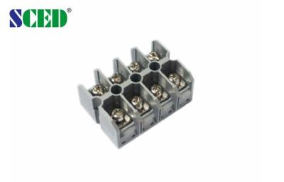 China 14.50mm Pitch Panel Feed Through High Current Terminal Block 4P Power Screw Connector for sale