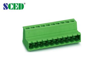 China PCB 2-22 Poles Pluggable Terminal Block 5.08mm Pitch Female Parts 300V 18A for sale