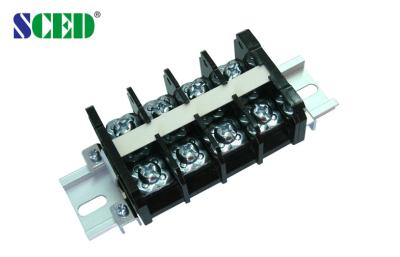 China 600V 60A Din Rail Mounted Terminal Blocks , 14.00mm Electrical Screw Terminal Blocks for sale