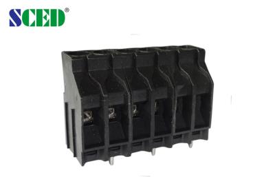 China Black PCB Screw Terminal Block 6.35mm Pitch 30A UL94-V0 30A 10-22 AWG for sale