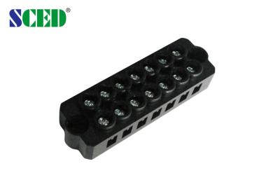 China 7 Pin Feed Through Terminal Block , 7.40mm Electrical Terminal Connectors for sale