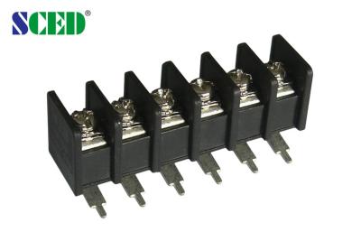 China 7.62mm 24 Poles Electrical Barrier Terminal Block for Server Site 300V 15A for sale