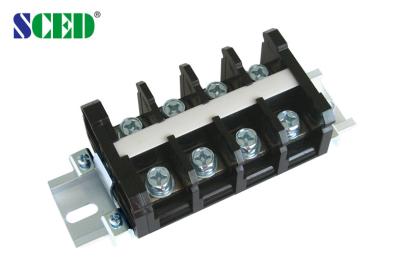 China 19.0mm 80A High Current Terminal Block , Right Angle PCB Barrier Terminal Blocks for sale