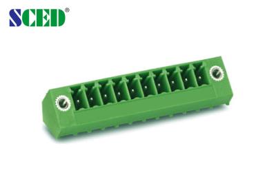 China Header Male Sockets Pitch 3.81mm / 300V 8A / 2P-22P , Sockets Plug-in Terminal Blocks for sale