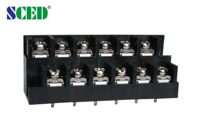 China Pitch 8.70mm 250V 15A 2 × 2 – 14 × 2P Barrier Terminal Blocks Power Terminal Blocks for sale