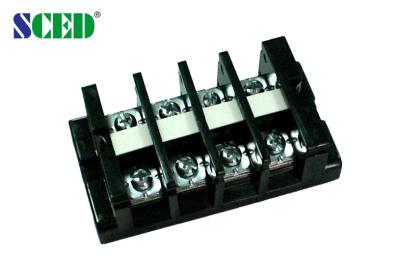 China High Current Terminal Connector Block 18.0mm 600V Black PC Screw Mount Connector for sale