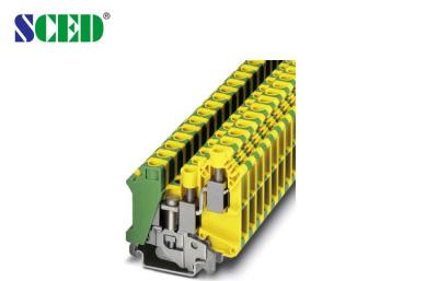 China Rail Mounted Terminal Blocks 16mm2 Width 10.2mm AWG 24 - 6 Power supplier and control for sale