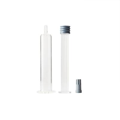 China 5ml Disposable Plastic Plunger Luer Lock Glass Syringe Leak Proof for sale