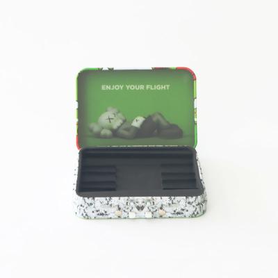 China Airtight Cigarette Metal Tin Childproof Tin Box for Mint Candy Cones Usage for sale