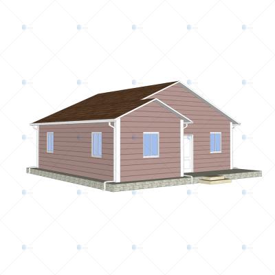 China Heya-2B04-B China 2 room sandwich panel house high quality flat pack house for sale for sale
