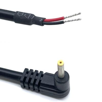 China Custom 90 Degree Angle DC Power Cables Male To Open Power Cable for sale