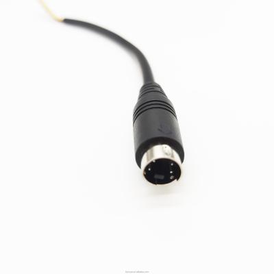 China Audio Mini DIN Cables 4 Pin Conector de cable 4P Hombre en venta