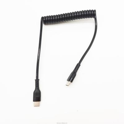 Китай USB C кабель USB мужской тип C мужской кабель быстрой зарядки катушка сбора данных вытягиваемый кабель продается