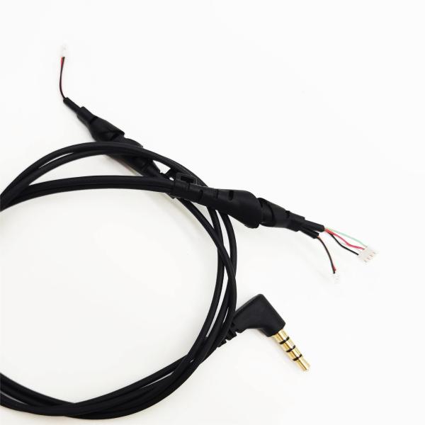Quality Male 3.5mm Jack Audio Stereo Cable Custom 90 Degree Right Angle Elbow for sale