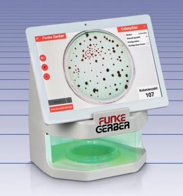 中国 ISO9001 Colonystarのペトリ皿の細菌のコロニー計数器の評価 販売のため