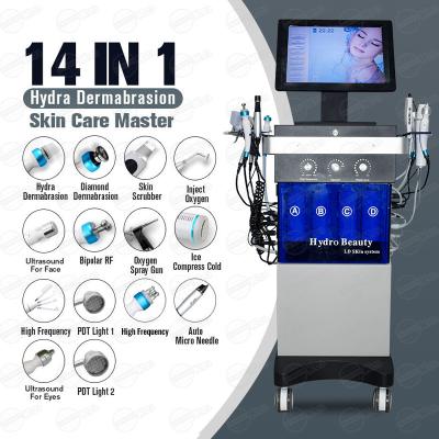 China 14 In 1 Contactless Oxygen Facial Machine , Diamond Dermabrasion Machine for sale