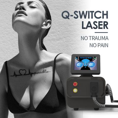 China 532 Nm 1064 Nm Q Switch Laser Tattoo Removal Equipment Continuously For 18 Hours for sale