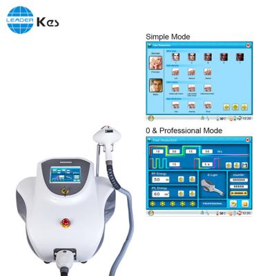 China Double Handpieces Permanent Hair Removal Machine Face Lifting Skin Rejuvenation for sale