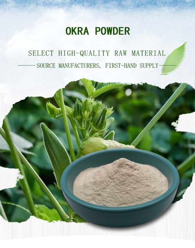 20:1 Light Yellow Okra Fruit And Vegetable Powders Anti Fatigue 0