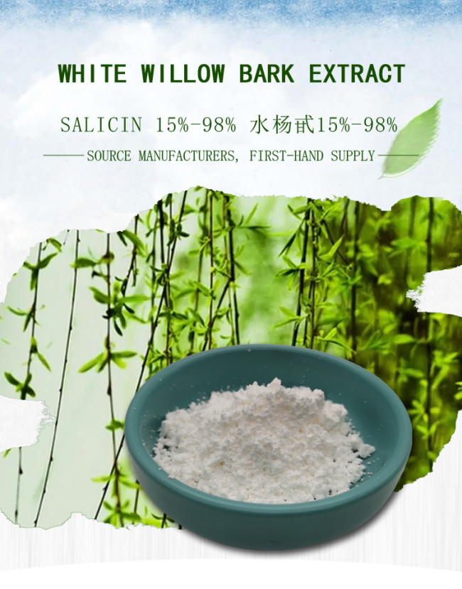 Salicin 10%-98% White Willow Bark Extract CAS 84082-82-6 0