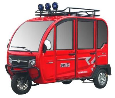 China 2020 made in China small three wheel solar electric vehicle passenger closed cabin motor tricycle for sale