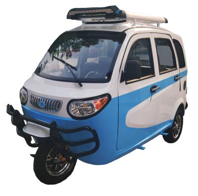 China High quality closed cabin gasoline motorcycle three wheel passenger tricycle for sale for sale
