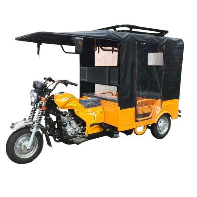 China Hot selling YAOLON  150cc wind cooled  passenger  tricycle petrol  type  Tuk Tuk Motorised Gasoline Three Wheel taxi  Tricyle for sale