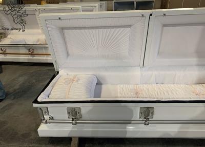 China Iron Burial Vault Stainless Steel Casket Customizable For Exceptional Durability for sale