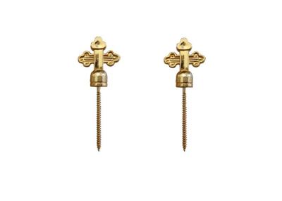 China Funeral Decoration Coffin Screw 5#  Matching With Brackets Gold Cross Shaped for sale