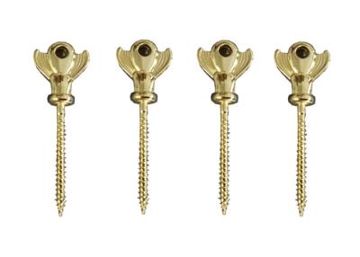 China Gold Metal Screw In Coffin American Style , Coffins And Caskets Accessories for sale