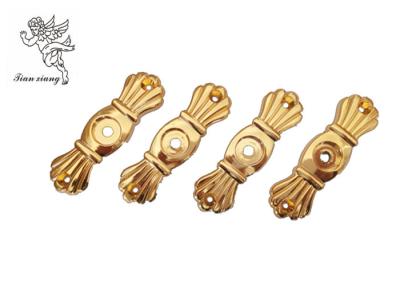 China Gold Funeral Coffin HardwareBracket Matching With Screw , Casket Hardware Suppliers for sale