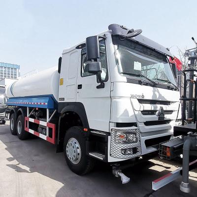 China New Sinotruk Howo 25000L 20cbm Water Bowser Water Tank Truck for sale