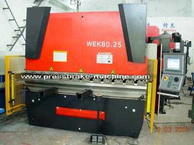 China Digital Display 800KN Pressure Bending Sheet Metal Hydraulic Press Brake Machinery for sale