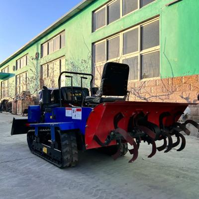 Chine 2024 Nouveau tracteur à rouleaux en caoutchouc Tracteur à rouleaux agricoles Mini tracteur 4x4 Agriculture Mini tracteur à rouleaux À vendre à vendre