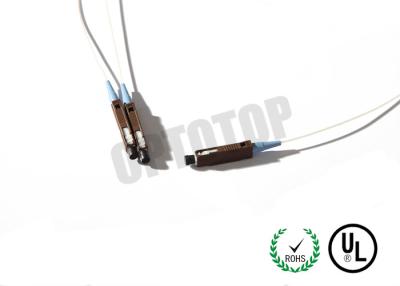 China OM 3 2mm Fiber Optic Pigtail , MU Fiber Optic Patch Cord Simplex Core for sale